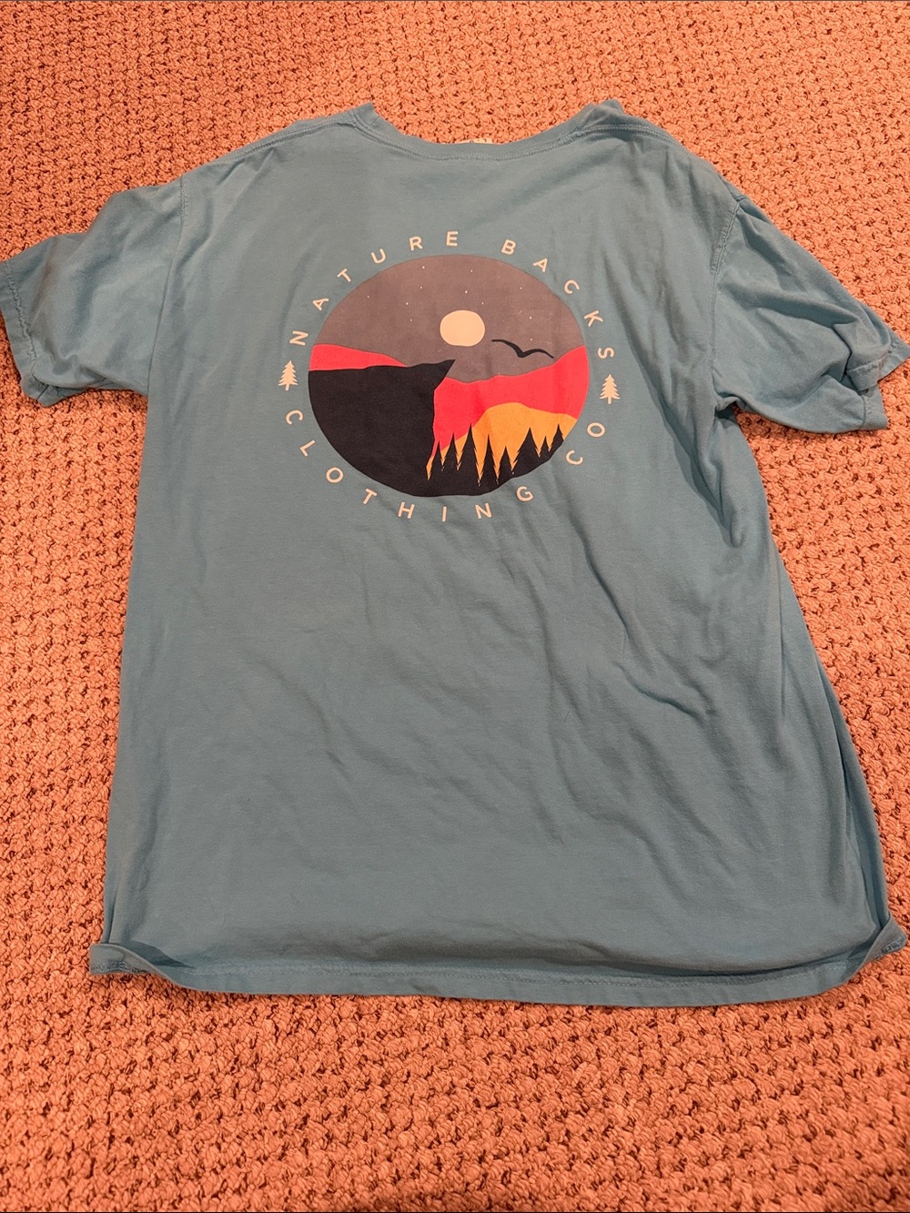 Nature Backs Clothing Co. Men's Short Sleeve Tee - Blue